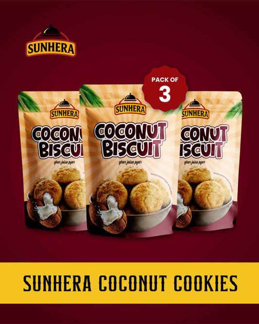 Sunhera Coconut Cookies - Pack of 3
