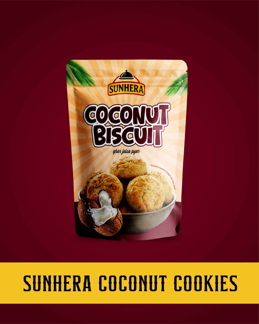 Sunhera Coconut Cookies – Homemade Indian Biscuits